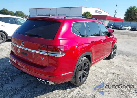 2021 Volkswagen Atlas 3.6L V6 Se W/Technology R-Line from USA, damaged, VIN 1V2PR2CA7MC523460